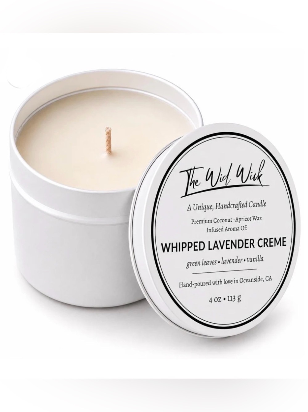 “The clean candle “ Whipped Lavender Creme  - 4oz tin